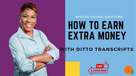 DITTO Transcripts work remotely, either full time or independent.